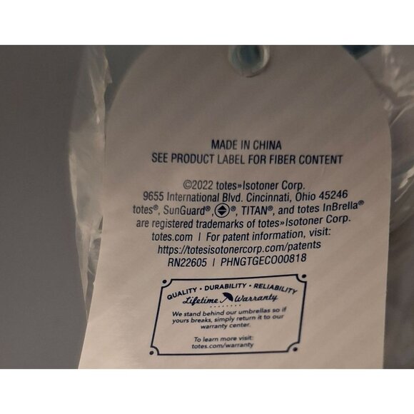 NWT Totes Clear Bubble Umbrella With Bird Print & Acrylic Hook Handle - Picture 7 of 7